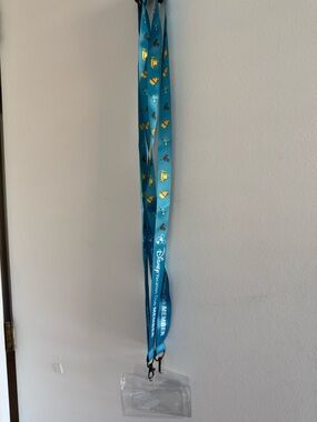 Two Disney Vacation Club Lanyards with Clear Card Holder